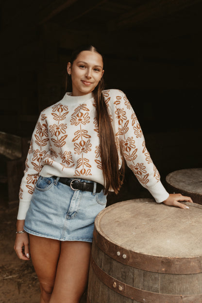 Harvest Bloom Knit Sweater